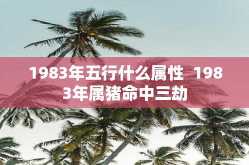 1983年五行什么属性 1983年属猪命中三劫