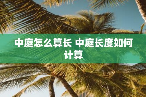 中庭怎么算长 中庭长度如何计算