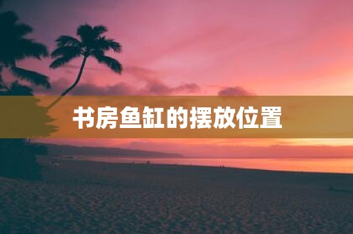 书房鱼缸的摆放位置
