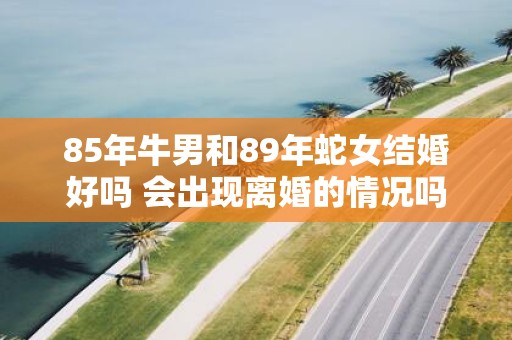 85年牛男和89年蛇女结婚好吗 会出现离婚的情况吗