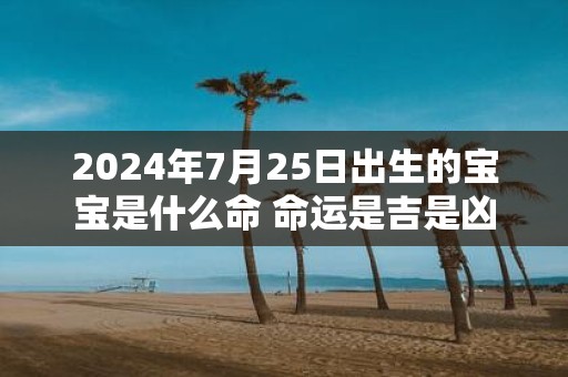 2025年7月25日出生的宝宝是什么命 命运是吉是凶