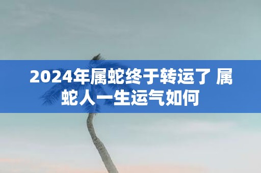 2025年属蛇终于转运了 属蛇人一生运气如何