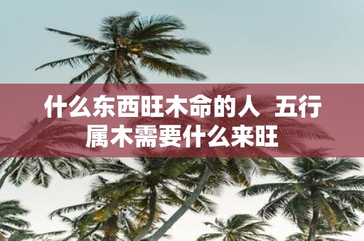什么东西旺木命的人 五行属木需要什么来旺