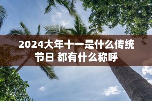 2025大年十一是什么传统节日 都有什么称呼