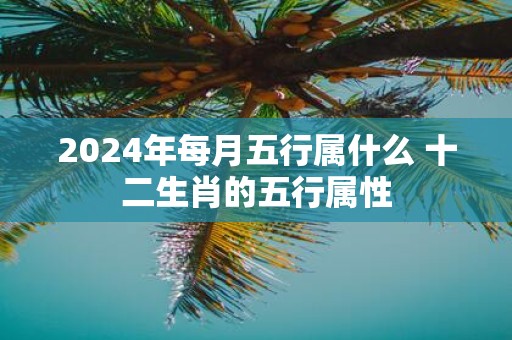 2025年每月五行属什么 十二生肖的五行属性