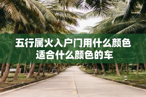 五行属火入户门用什么颜色 适合什么颜色的车