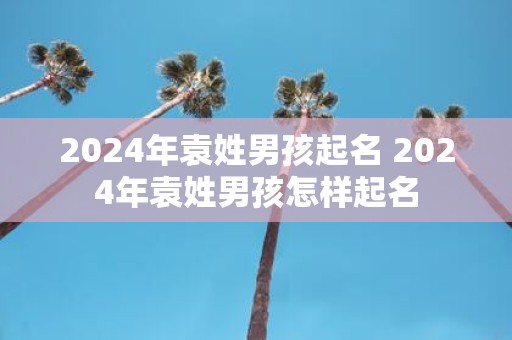 2025年袁姓男孩起名 2025年袁姓男孩怎样起名