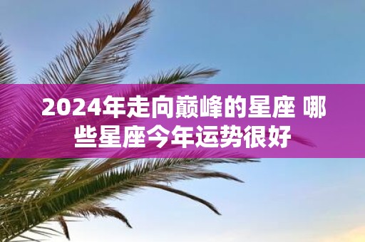 2025年走向巅峰的星座 哪些星座今年运势很好