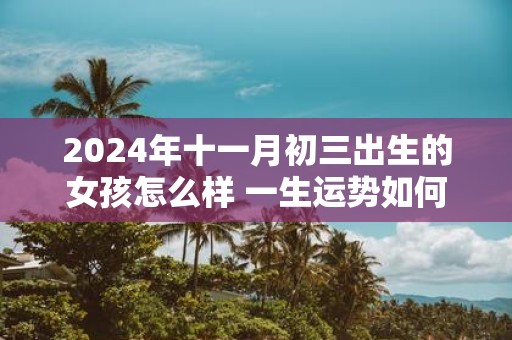 2025年十一月初三出生的女孩怎么样 一生运势如何