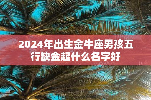 2025年出生金牛座男孩五行缺金起什么名字好