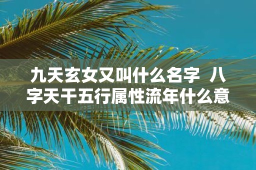 九天玄女又叫什么名字 八字天干五行属性流年什么意思