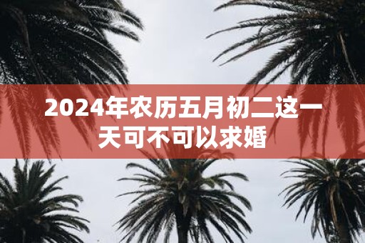 2025年农历五月初二这一天可不可以求婚