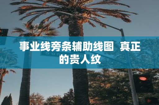 事业线旁条辅助线图 真正的贵人纹