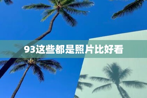93这些都是照片比好看