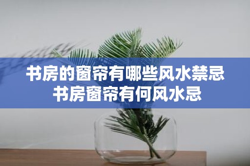 书房的窗帘有哪些风水禁忌 书房窗帘有何风水忌