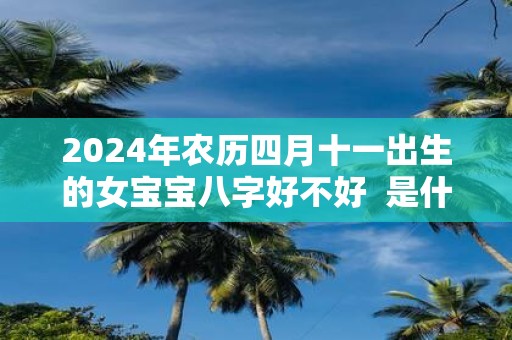2025年农历四月十一出生的女宝宝八字好不好 是什么命