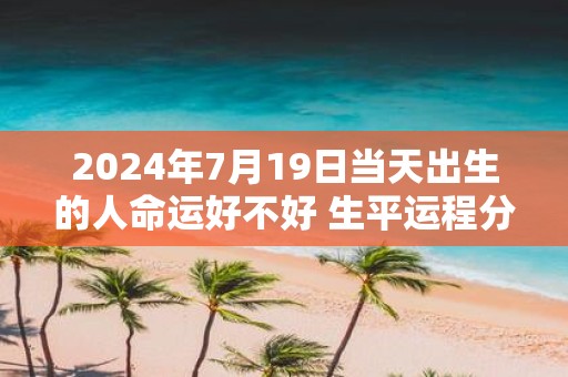 2025年7月19日当天出生的人命运好不好 生平运程分析