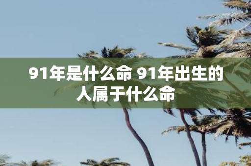 91年是什么命 91年出生的人属于什么命