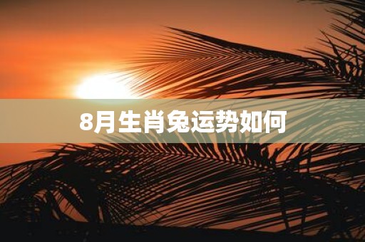 8月生肖兔运势如何