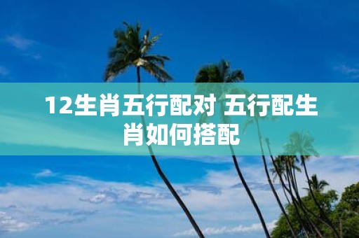 12生肖五行配对 五行配生肖如何搭配