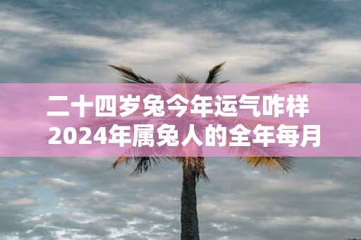 二十四岁兔今年运气咋样 2025年属兔人的全年每月运势