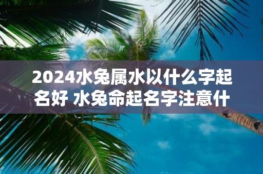 2025水兔属水以什么字起名好 水兔命起名字注意什么