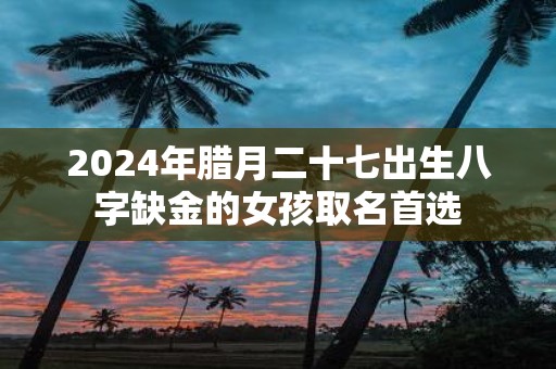 2025年腊月二十七出生八字缺金的女孩取名首选