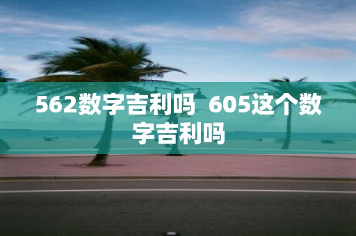 562数字吉利吗 605这个数字吉利吗