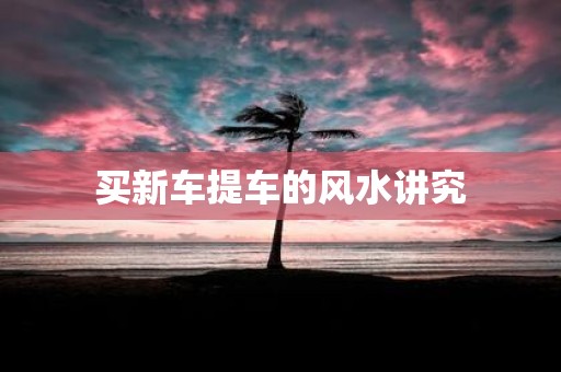 买新车提车的风水讲究