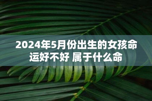 2025年5月份出生的女孩命运好不好 属于什么命
