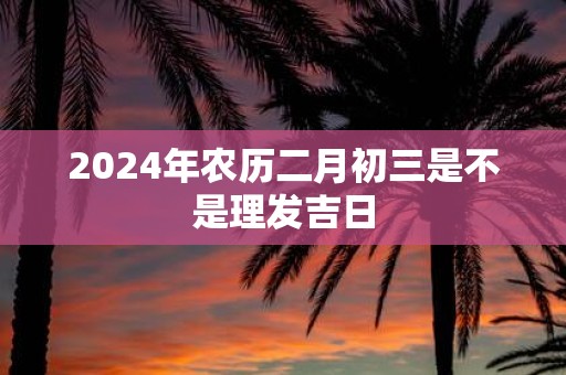 2025年农历二月初三是不是理发吉日