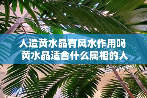 人造黄水晶有风水作用吗 黄水晶适合什么属相的人