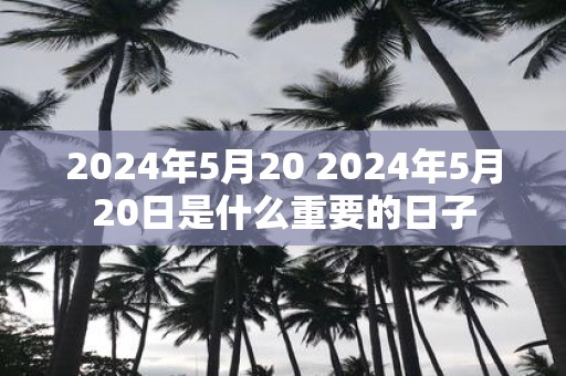2025年5月20 2025年5月20日是什么重要的日子