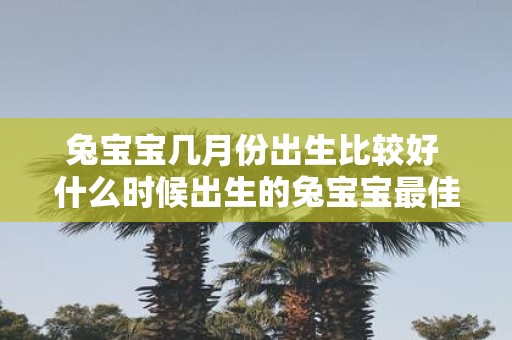 兔宝宝几月份出生比较好 什么时候出生的兔宝宝最佳