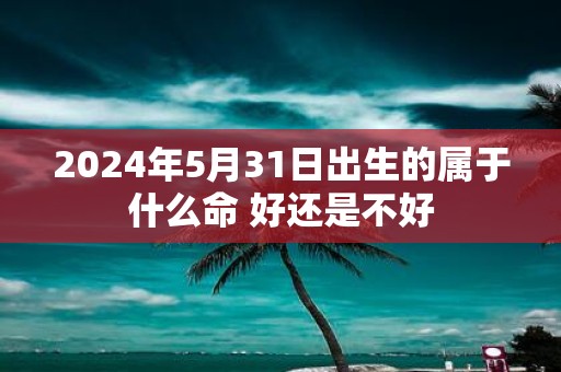 2025年5月31日出生的属于什么命 好还是不好