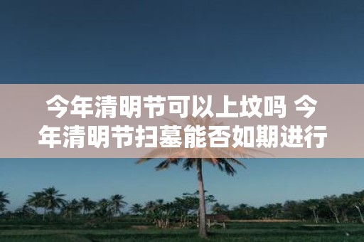 今年清明节可以上坟吗 今年清明节扫墓能否如期进行