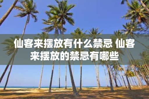 仙客来摆放有什么禁忌 仙客来摆放的禁忌有哪些