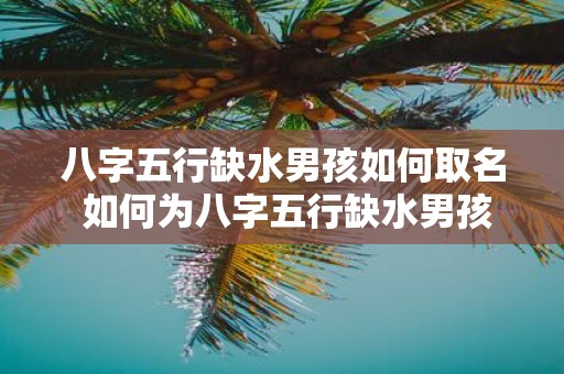 八字五行缺水男孩如何取名 如何为八字五行缺水男孩起名
