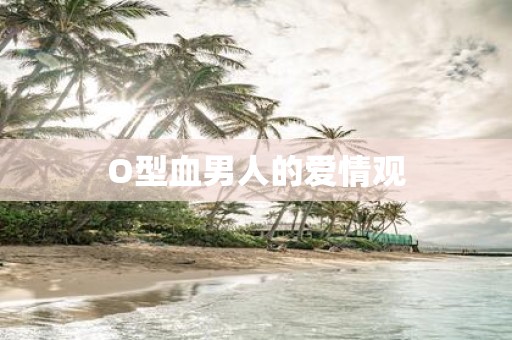 O型血男人的爱情观