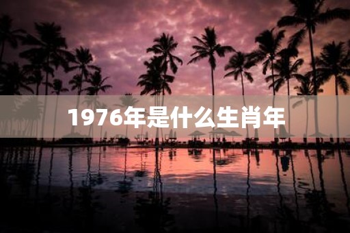 1976年是什么生肖年