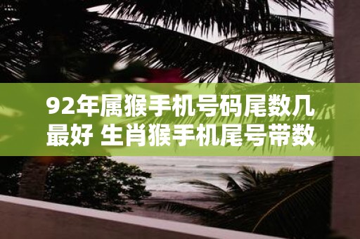 92年属猴手机号码尾数几最好 生肖猴手机尾号带数字几幸运