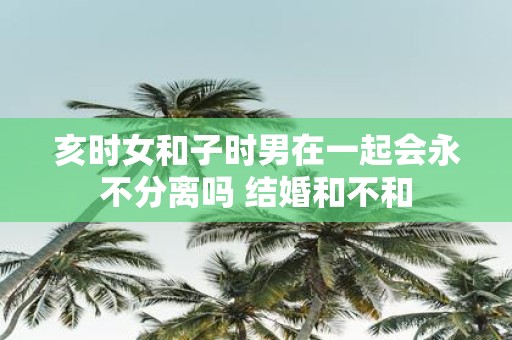 亥时女和子时男在一起会永不分离吗 结婚和不和