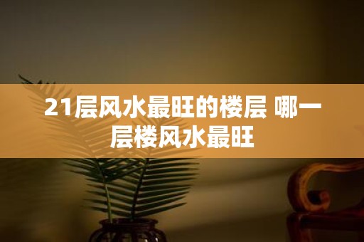 21层风水最旺的楼层 哪一层楼风水最旺