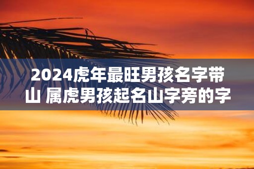 2025虎年最旺男孩名字带山 属虎男孩起名山字旁的字