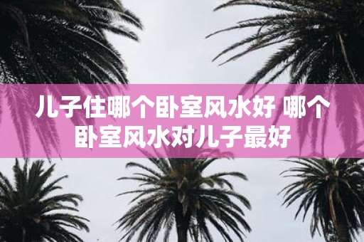 儿子住哪个卧室风水好 哪个卧室风水对儿子最好