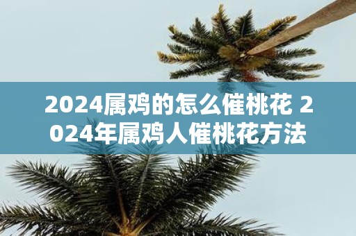 2025属鸡的怎么催桃花 2025年属鸡人催桃花方法