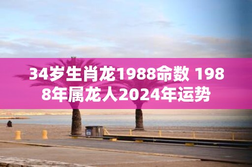 34岁生肖龙1988命数 1988年属龙人2025年运势