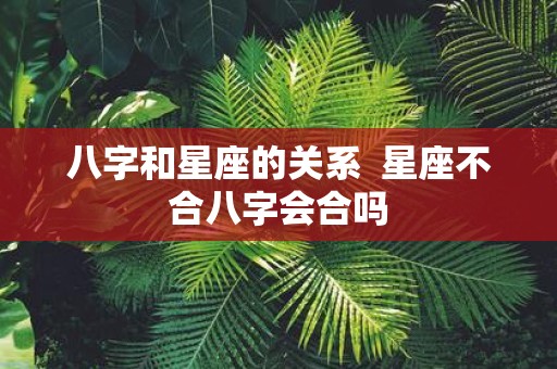 八字和星座的关系 星座不合八字会合吗
