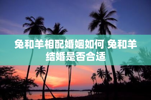兔和羊相配婚姻如何 兔和羊结婚是否合适