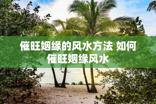 催旺姻缘的风水方法 如何催旺姻缘风水